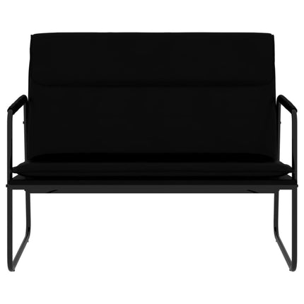 Bänk svart 100x64x80 cm konstläder
