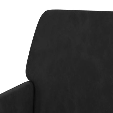 Bänk svart 108x79x79 cm sammet