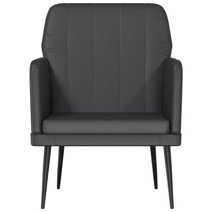 Fåtölj svart 61x78x80 cm konstläder
