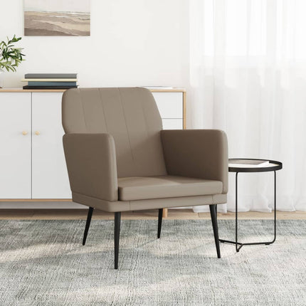 Fåtölj cappuccino 61x78x80 cm konstläder