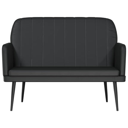 Bänk svart 107x80x81 cm konstläder