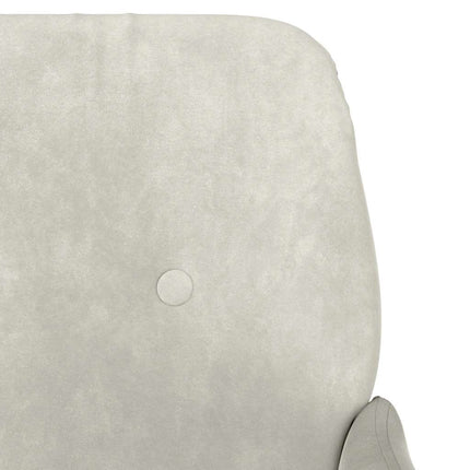Loungestol gräddvit 62x79x79 cm sammet