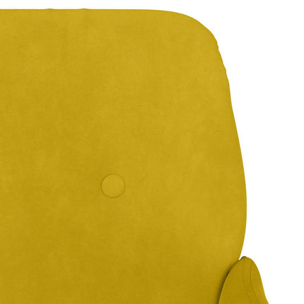 Bänk gul 108x79x79 cm sammet