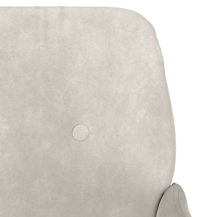 Bänk gräddvit 108x79x79 cm sammet