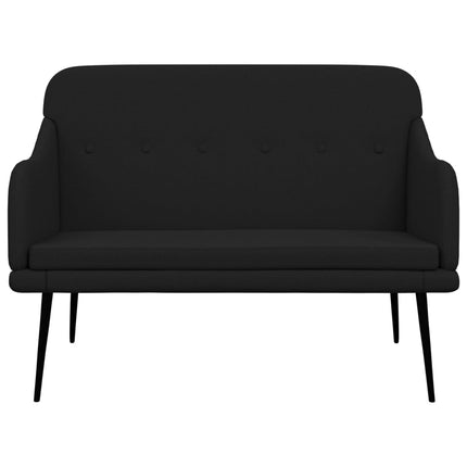 Bänk svart 110x76x80 cm tyg