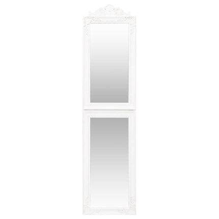 Fristående spegel vit 40x160 cm