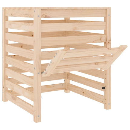 Kompostlåda 63,5x63,5x77,5 cm massiv furu