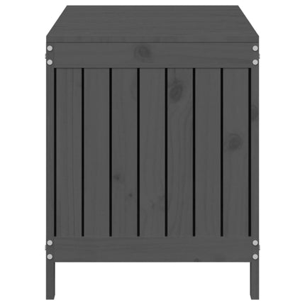 Dynbox svart 115x49x60 cm massiv furu