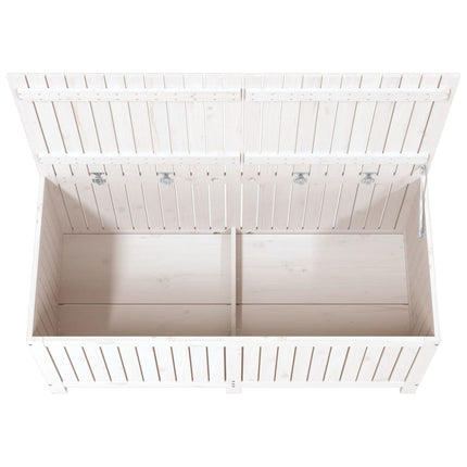 Dynbox vit 147x68x64 cm massiv furu