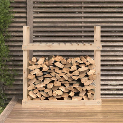 Vedställ 110x35x108,5 cm massiv furu
