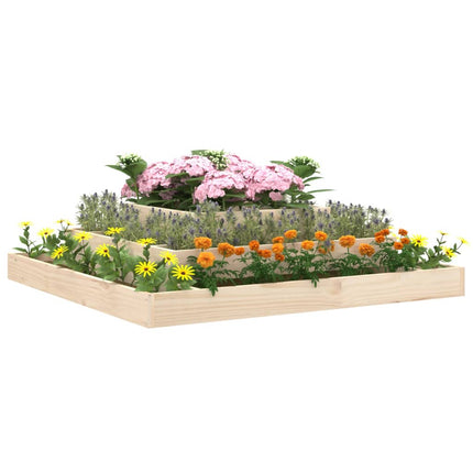 Odlingslåda 110x110x27 cm massiv furu