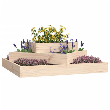 Odlingslåda 83x83x27 cm massiv furu
