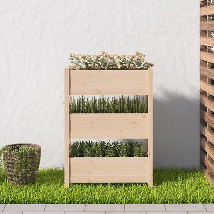Odlingslåda 77x25x104,5 cm massiv furu