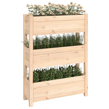 Odlingslåda 77x25x104,5 cm massiv furu