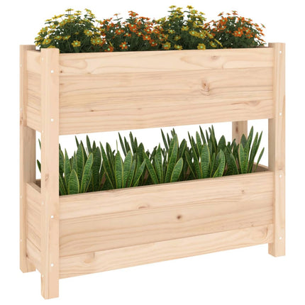 Odlingslåda 77x25x66 cm massiv furu