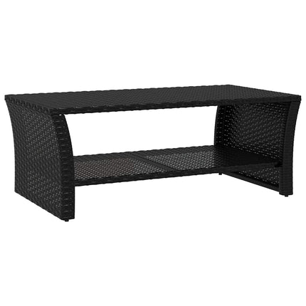 Soffbord svart 100x50x40 cm konstrotting