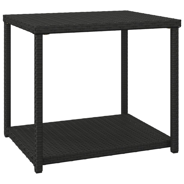 Sidobord svart 55x45x49 cm konstrotting