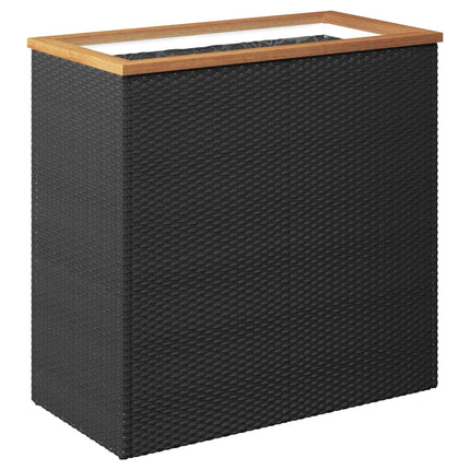 Odlingslåda svart 80x40x80 cm konstrotting