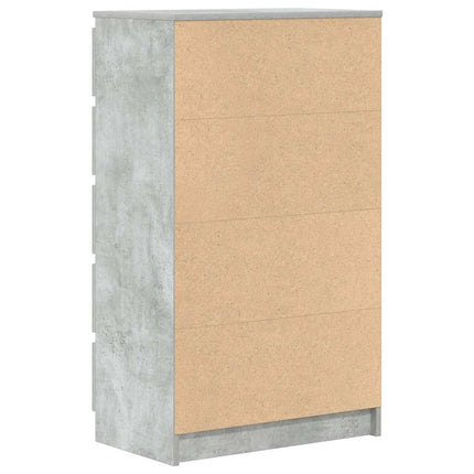 Byrå betonggrå 60x36x103 cm konstruerat trä