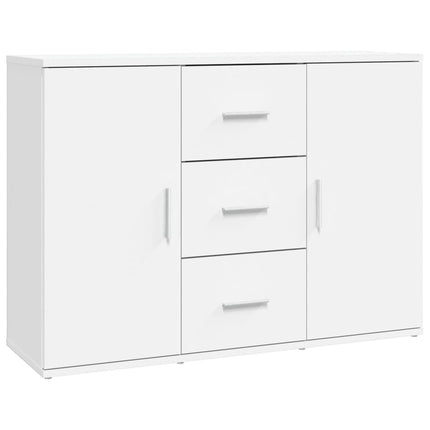 Skänk vit 91x29,5x65 cm konstruerat trä