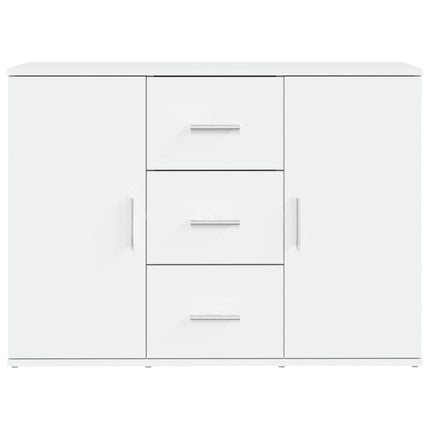 Skänk vit 91x29,5x65 cm konstruerat trä