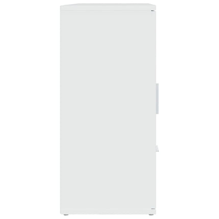 Skänk vit 91x29,5x65 cm konstruerat trä