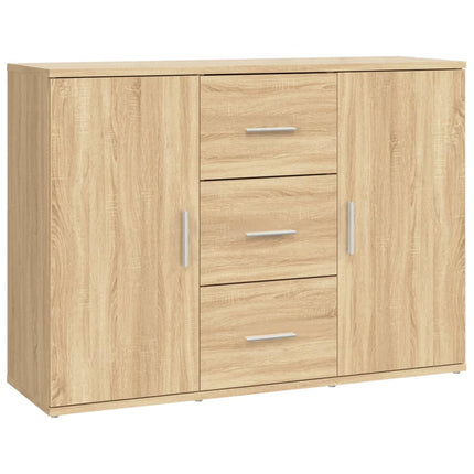 Skänk sonoma-ek 91x29,5x65 cm konstruerat trä