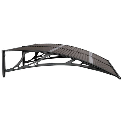 Entrétak svart 150x100 cm polykarbonat