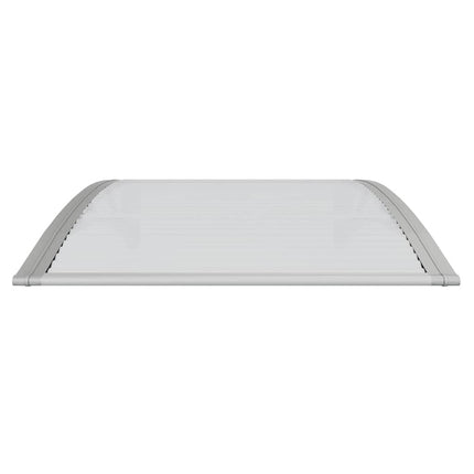 Dörrtak grå och transparent 100x75 cm polykarbonat