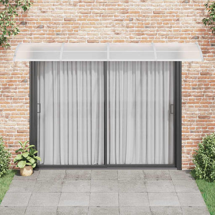 Entrétak grå och transparent 350x75 cm polykarbonat