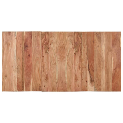 Matbord svart 140x70x76 cm massivt akaciaträ