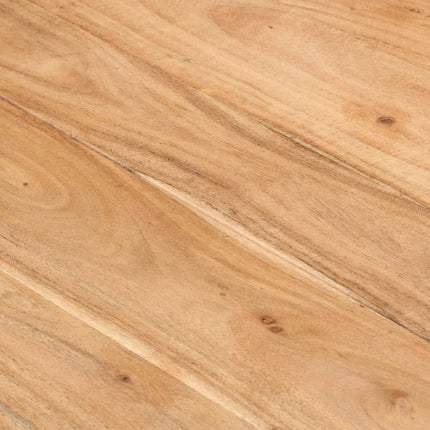 Matbord svart 180x90x77 cm massivt akaciaträ