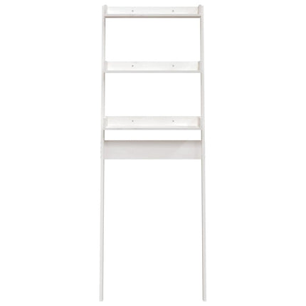 Badrumshylla vit 63,5x32x179 cm massiv furu