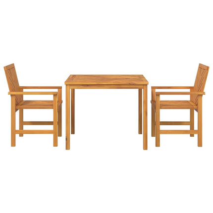 Trädgårdsmöbelset 3 pcs Brun Massivt Akaciaträ