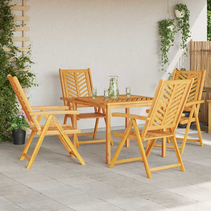 Trädgårdsmöbelset 5 pcs Brun Massivt Akaciaträ