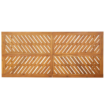 Trädgårdsmöbelset 9 pcs Brun Massivt Akaciaträ