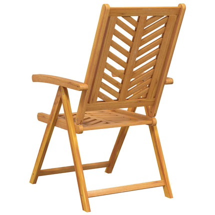 Trädgård Stol 4 pcs Brun 57 x 72 x 109 cm Massivt Akaciaträ