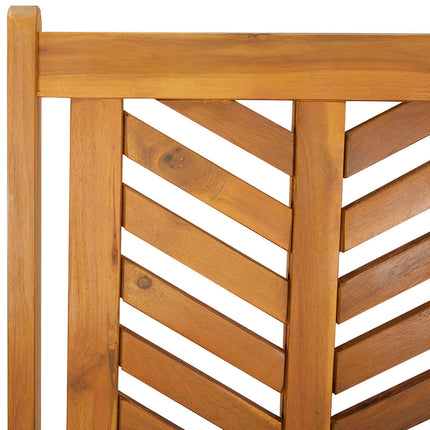 Trädgård Stol 6 pcs Brun 57 x 72 x 109 cm Massivt Akaciaträ
