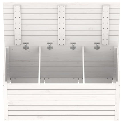 Dynbox vit 101x50,5x46,5 cm massiv furu