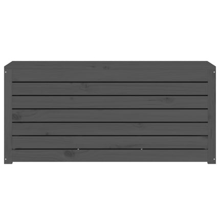Dynbox grå 101x50,5x46,5 cm massiv furu