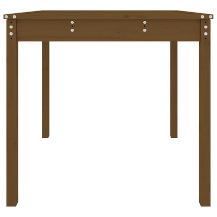 Trädgårdsbord honungsbrun 82,5x82,5x76 cm massiv furu