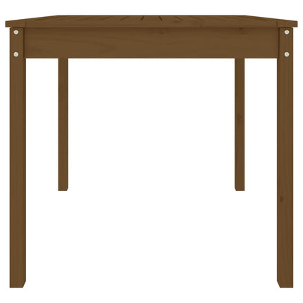 Trädgårdsbord honungsbrun 82,5x82,5x76 cm massiv furu