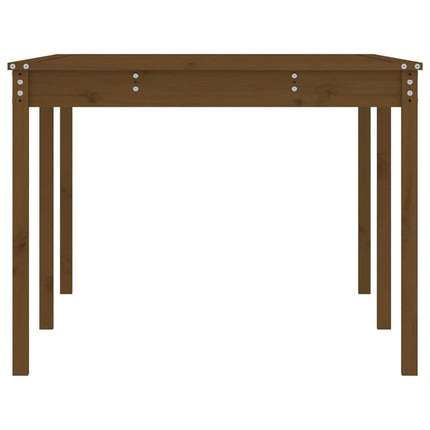 Trädgårdsbord honungsbrun 203,5x100x76 cm massiv furu