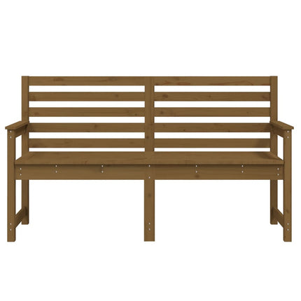 Trädgårdsbänk honungsbrun 159,5x48x91,5 cm massiv furu