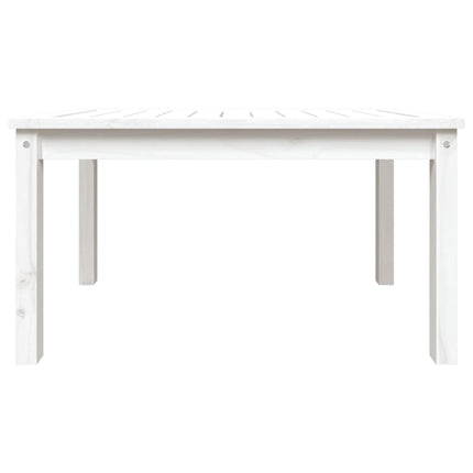 Trädgårdsbord vit 82,5x50,5x45 cm massiv furu