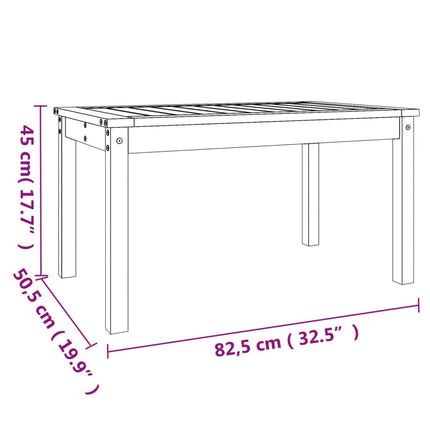 Trädgårdsbord 82,5x50,5x45 cm massivt douglasträ
