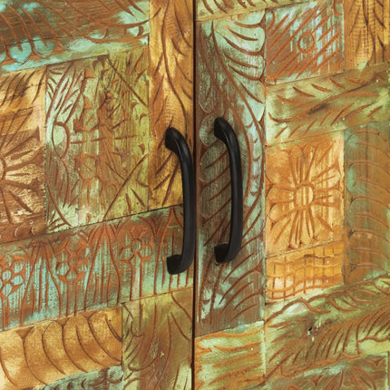 Handsnidat skåp 55x30x75 cm massivt återvunnet trä