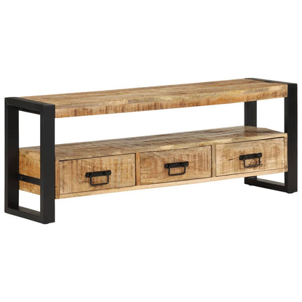 Tv-bänk 120x30x45 cm massivt mangoträ