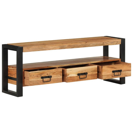 Tv-bänk 120x30x45 cm massivt återvunnet trä
