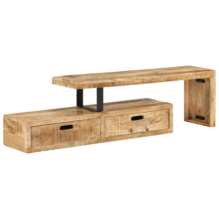 TV-bänk (118-200) x 30x40 cm massivt trä mango